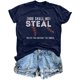thumbnail image 1 of Mujeres Impreso Casual Top, Manga Corta Crew Cuello Blusa para la Primavera Y el Verano Desgaste, Ligero Imitación Algodón Moda Tee, 1 of 2