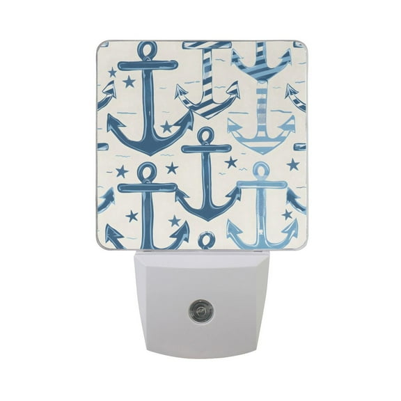 Anchor Star Night Light 2 Pack LED Nightlight Plug into Wall Dusk to Dawn Sensor Soft White