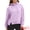 Purple, variant on DARING DIVA Women's Stylish Cropped Half Zip Hoodie with Trendy Side Slits S Black