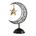 thumbnail image 2 of balikha Moon Star Ornament Tabletop Decor Iron Ideal Gift for Eid Party Decor, Ramadan Art, Ramadan Decoration for Home Decor Bedroom Black, 2 of 9