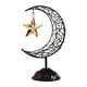 thumbnail image 1 of Adorno de estrella de luna, decoración festiva de Ramadán para gabinete, hogar, dormitorio Negro, 1 of 9