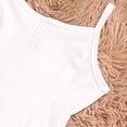 thumbnail image 4 of Miluxas Girl's V-Front Camisole Dance Leotard White 14-15Years, 4 of 7