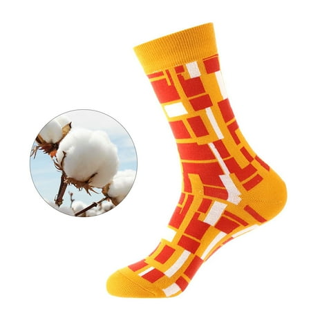

Geometric Print Socks For Mens Women Socks Print Socks Gifts Cotton Long Funny Socks Novelty Funky Cute Socks