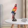 thumbnail image 1 of Estatua de loro, decoración de escritorio, manualidades, colección decorativa de resina, estatua de jardín, decoración del hogar para oficina, mesa de, 1 of 10