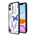 thumbnail image 3 of Case for iPhone 11 6.1 Inch,Purple Butterfly Pattern TPU Bumper Anti-Slip Case, 3 of 5