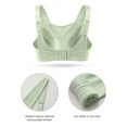 thumbnail image 5 of Wingslove Women's Sports Bra Full Coverage Wireless Bra Plus Size High Impact Non Padded Workout Bra,Green 40D, 5 of 12