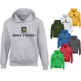 thumbnail image 2 of ARMY STRONG Star Logo HOODIE US Military Army Forces Unisex HOODIE Size X-Large Color Sport Grey, 2 of 3