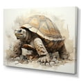 thumbnail image 2 of Designart "Simplistic Turtle I" Animals Turtle Wall Art Living Room, 2 of 7