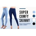 thumbnail image 4 of Red Fox Women & Junior Black High Waist Skinny Jeans Super Stretch Denim Comfort with 5 Pockets, 4 of 7