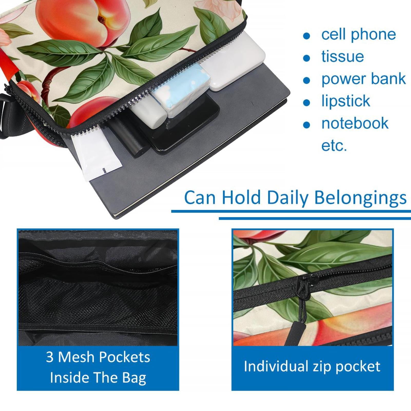 Peaches Lightweight and Adjustable Running Belt Waist Pack Waist Bags for Unisex with Extension Strap