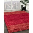 thumbnail image 3 of Ahgly Company Machine Washable Indoor Square Abstract Red Area Rugs, 4' Square, 3 of 7