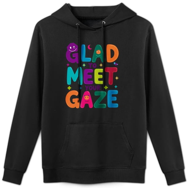 Sudadera con capucha única y peculiar con lemas llamativos; suave, cómoda y perfecta para usar todos los días, ya sea en el campus o fuera de él.(S)