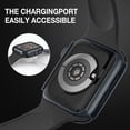 thumbnail image 5 of Apple Watch Case for Apple Watch Series 8 Series 7 41mm with Built-in Tempered Glass Screen Protector, All-Around Ultra-Thin Bumper Full Cover Hard PC Protective Case for iWatch, Midnight, 5 of 5