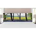 thumbnail image 1 of Woodland Headboard, Bluebells in Wepham Woods Wildflower Spring Rural Environment Photo Print, Upholstered Decorative Metal Bed Headboard with Memory Foam, King Size, Purple Yellow Green, by Ambesonne, 1 of 4