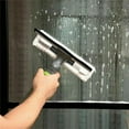 thumbnail image 4 of Multifunction 3 in 1 Window Spray Glass Cleaner Tool Soft Microfiber Glass Cleaning Brush Wiper, 4 of 8
