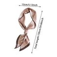 thumbnail image 4 of Landzoo One Reversible Bias Cut Silk Scarf For Elegant Long Neck Wrap Fashionable Versatile Hair Bandana Boho Soft Stylish Basic Silk Scarves, 4 of 5