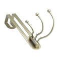 thumbnail image 5 of Rok Pearly Grey Over The Door 3 Prong Closet Bathroom Bedroom Coat Clothes Towel Hat Swivel Hook, 5 of 7