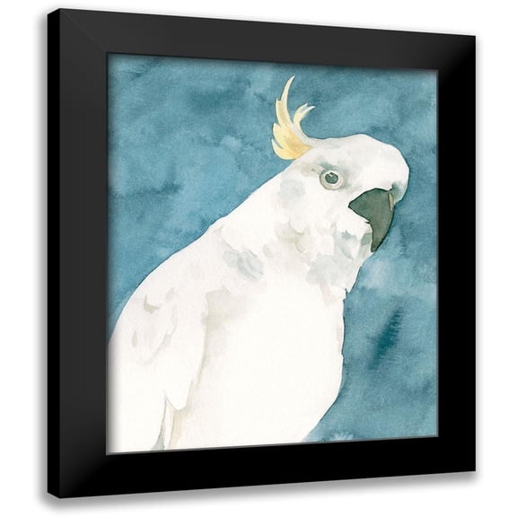 Caroline, Emma 12x14 Black Modern Framed Museum Art Print Titled - Cockatoo Portrait I