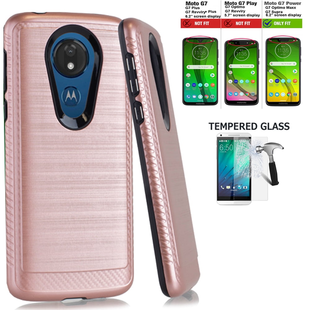 Tempered Glass Phone Case Moto G7 Optimo Maxx Tempered Glass Case