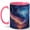 Pink, variant on Storm Vortex Sky 11oz Ceramic Mug, Lightning Cloud Coffee Cup