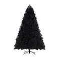 thumbnail image 2 of 9ft Black Christmas Tree with Lights, Tree Prelit with 2392 Branch Tips, 950 Warm Lights and Metal Stand by Homestock, 2 of 10