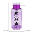 thumbnail image 2 of Pana High Quality 10oz Liquid Pump Dispenser With Alcohol Label - Purple (2 Bottles), 2 of 3