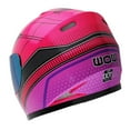 thumbnail image 6 of WOW Motorcycle Full Face Helmet Street Bike BMX MX Youth Kids HKY-B15 Spider Pink, 6 of 7