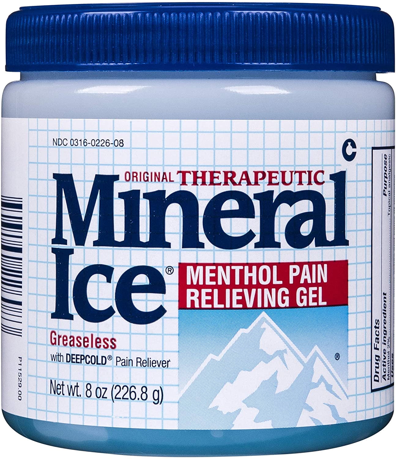 Mineral Ice Pain Relieving Gel 8 oz (Pack of 4)