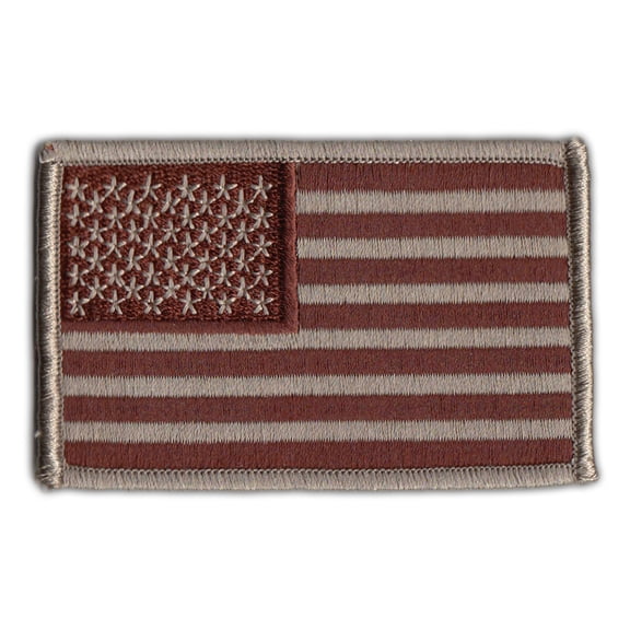 Motorcycle Biker Jacket/Vest Patch - United States Flag USA Desert Patch - 3.25" x 2" Patch