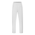 thumbnail image 3 of Mens Casual Dress Pants Old Money Pleated Baggy Wide Leg Vintage Relaxed Fit Slacks Work Office TrousersWhite L, 3 of 5