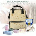 thumbnail image 5 of Fuzoiu tortilla Print Diaper Bag Backpack,Baby Essentials Travel Tote,Multi function Waterproof Diaper Bag, Travel Essentials Baby Bag - Unisex, 5 of 6