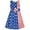 American Flag, variant on Girls Dress American Flag National Day Party Dress 10 Years