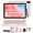 White Tablet+Pink Keyboard Set, variant on FITIFUN 10.1 Inch Tablets Android 14 Tablet with Keyboard, 8GB RAM 32GB ROM 1TB Expand,Octa-Core, 6000mA,5G WiFi6,HD IPS Display, Dual Camera