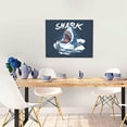 thumbnail image 5 of Naloa Shark Print Canvas Bathroom Wall Art,Bathroom Wall Art Decoration, Canvas Poster Prints,Decorative Paintings for Living Room, Bathroom, Kids Room, 5 of 6