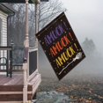 thumbnail image 4 of AVOIN colorlife Halloween Hocus Pocus House Flag Vertical Double Sided, Sanderson Sisters Amuck Broom Yard Outdoor Decoration 28 x 40 Inch, 4 of 7