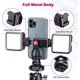 thumbnail image 3 of Metal Phone Tripod Mount ST-10,Universal 360° Smartphone Adaptador con 2 zapatas de montaje en frío,ajustable del teléfono celular abrazadera de soporte,compatible con iPhone,todos los, 3 of 17