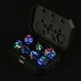 thumbnail image 1 of Feltree Multi-Sided Electronic Luminous Dice Set with 7 Patterns & Charging Case, Rechargeable Glowing Ornament for Home Decor and Gift, 1 of 8