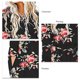 thumbnail image 5 of Vestido largo a media pierna, cuello redondo, elegante, a la moda, manga larga, estampado, bolsillo, vestido holgado, 5 of 6