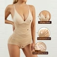 thumbnail image 3 of WMTBSRSW Shapewear Bodysuit for Women Tummy Control Waist Trainer Backless Body Shaper Thong Deep V-Neck Mesh Breathable Body Suit, 3 of 3