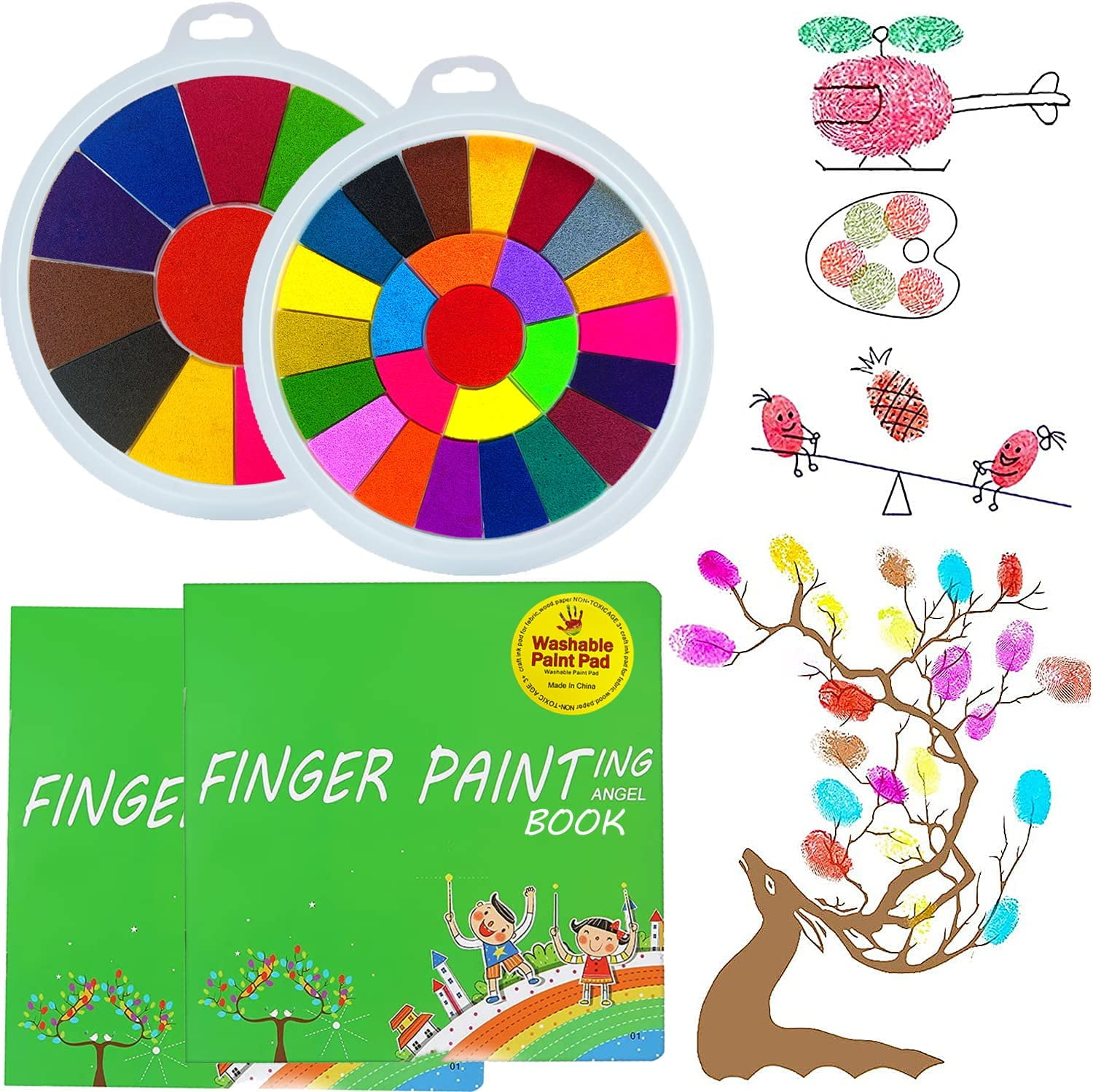 Funny Finger Painting Kit Kids Finger Paint Tool Kit Kids Washable