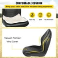 thumbnail image 3 of Asiento de tractor VEVOR 2 unidades vinilo negro respaldo alto, 3 of 9