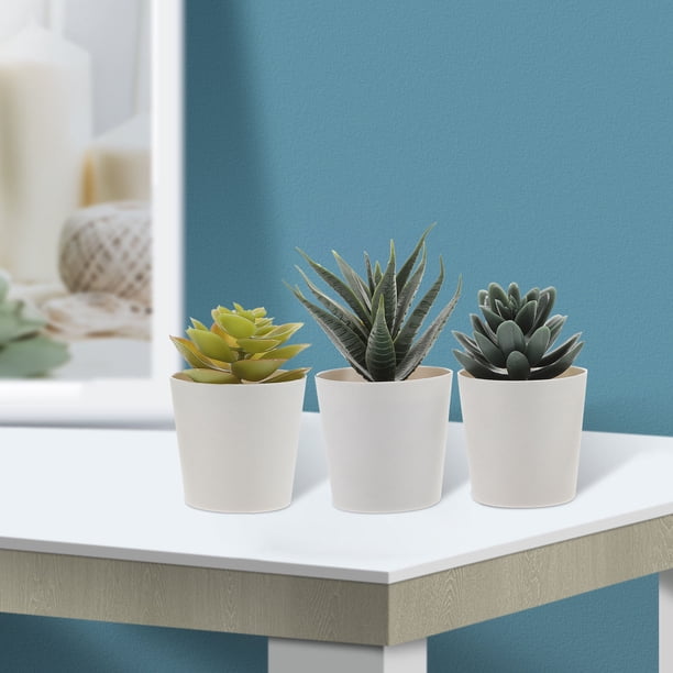 unbranded 3Ud Planta Artificial Bonsai Decorativa Para Oficina Hogar Escritorio Fácil Cuidado