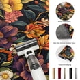 thumbnail image 5 of Area Rugs 4'x6'. Orange Flower Carpet Runner Indoor Outdoor Rugs Home Decor Aesthetic, Sunflower Watercolor Plant Floral Leaf Non Slip Mats Washable Accent Rug for Living Room Bedroom, 5 of 8