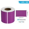 thumbnail image 2 of Uxcell Rectangular Color Coding Labels Rectangle Colored Labels Sticker Moving Stickers Label Tags Purple, 2 of 7