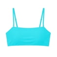 thumbnail image 2 of EliteGoogv Bandeau Bikini Top For Women Removable Straps Tube Swimsuit Top Summer Beach Pool Swimwear Sky Blue, 2 of 7