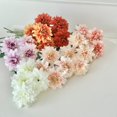 thumbnail image 4 of ievspot Artificial Flower Durable Artificial Flower Artificial Dahlia Flowers with Stem 4-head Realistic Faux Silk Flower for Vase Wedding Party Centerpiece, 4 of 8