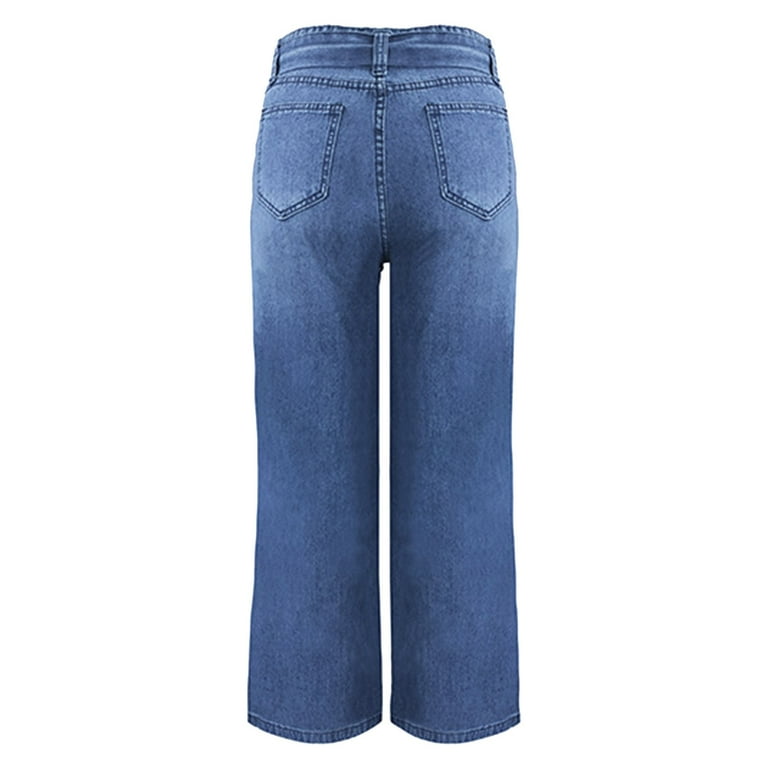 NIUREDLTD Wide Leg Baggy Denim Pants For Women High Wasit NIUREDLTD Wide Leg Baggy Denim Pants For Women High Wasit