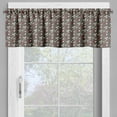 thumbnail image 2 of Ambesonne Floral Valance Pack of 2, Blooms Leaves Branches, 54"X18", White Peach Taupe, 2 of 5