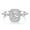 C-White, variant on Flydeer 2ct Engagement Wedding Rings for Women 925 Sterling Silver Halo Radiant Cut Wedding Promise Rings for Her 8A CZ Size 7