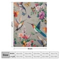 thumbnail image 4 of ARISTURING Hummingbird Throw Blanket Butterfly Hummingbirds Theme Blanket for Women Girls Hummingbird Gifts for Bird Lovers Bird Flower Blanket for Couch Bed Outdoor 60"x80"for Adults, 4 of 6